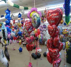 Ballonshop, Folienballons im Ballonsupermarkt