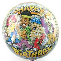 Folienballons singen Happy Birthday