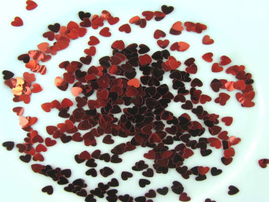 Konfetti “Sparkle Hearts Rot” 2