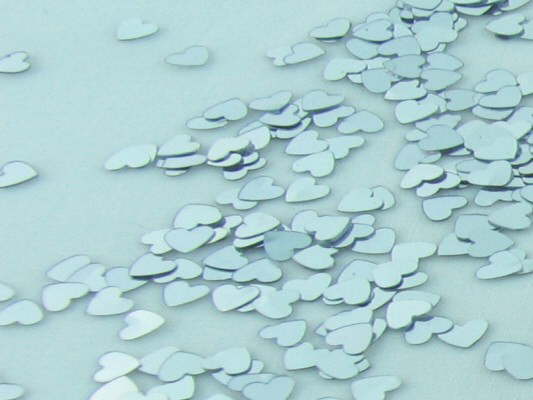 Konfetti “Sparkle Hearts Silber” 2