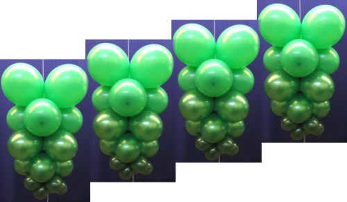 TPartydekoration Ballondeko Luftballons Trauben grün