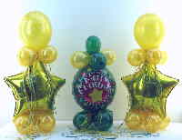 Weihnachtsdekoration mit Luftballons