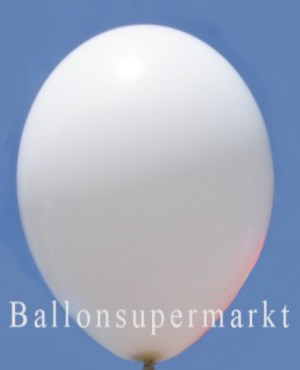 Weisse Luftballons vom Ballonsupermarkt-Onlineshop