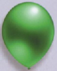 Latexballons Kristall grün