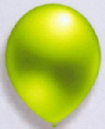 Latexballons Kristall limone