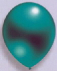 Latexballons Kristall teal