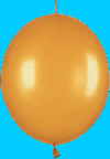 Luftballons, Link a Loon, Kettenballon und Girlandenballon in der Farbe Gold