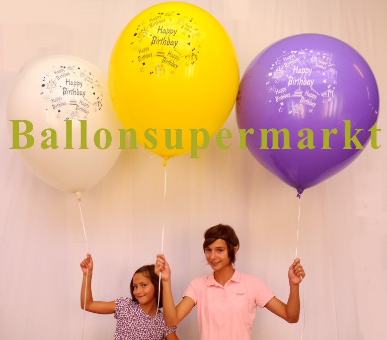 Riesenballons-Geburtstag-Gratulation