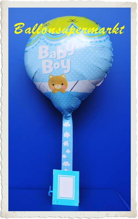 Babyparty Heissluftballon, Baby Boy, Junge, zu Geburt und Taufe