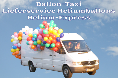 Ballon-Taxi Lieferservice Heliumballons, Helium-Express