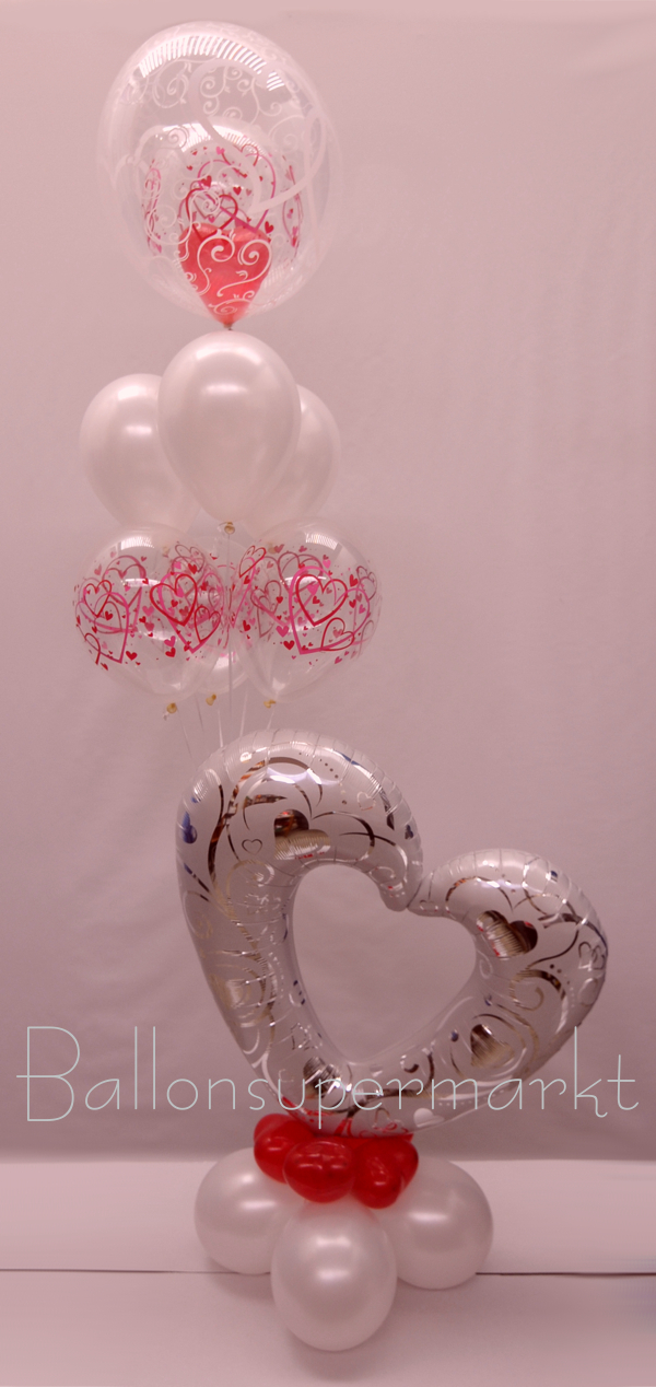 Ballondekorationen Herzen