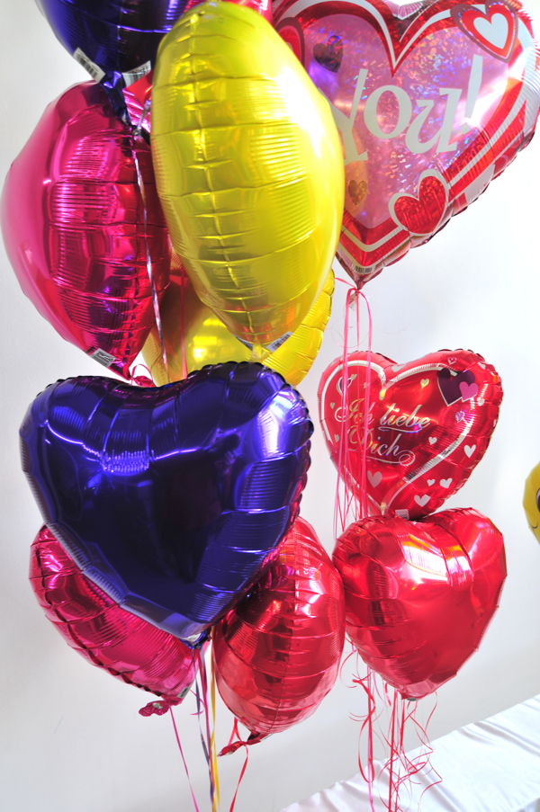 Ballons aus Folie: Ich liebe Dich!