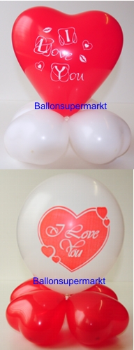 Ballons-Valentinstag-Liebe-Dekoration
