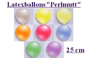 Ballons in Perlmuttfarben, Perlmuttballons