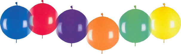Luftballons Link a Loons, Girlandenballons-Kettenballons