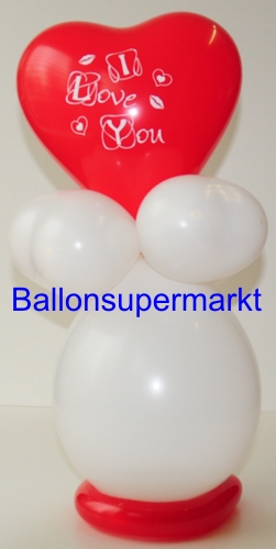 Herzballons-Rundballons-Valentinstag-Ballondekoration