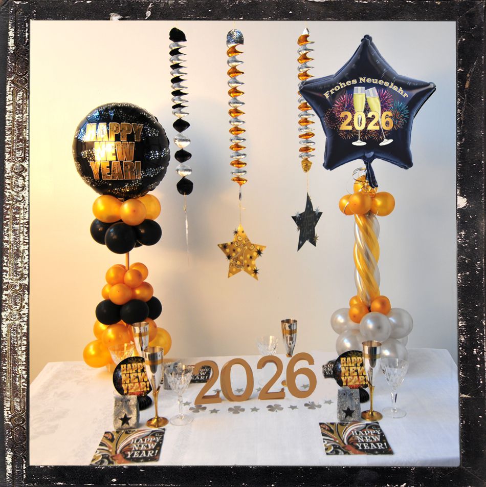 Dekoration Silvester originell 1