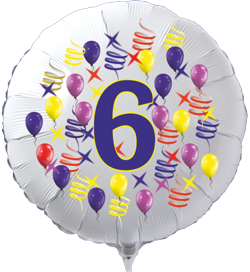 Folienballon-Kindergeburtstag-Junior-Zahl-6
