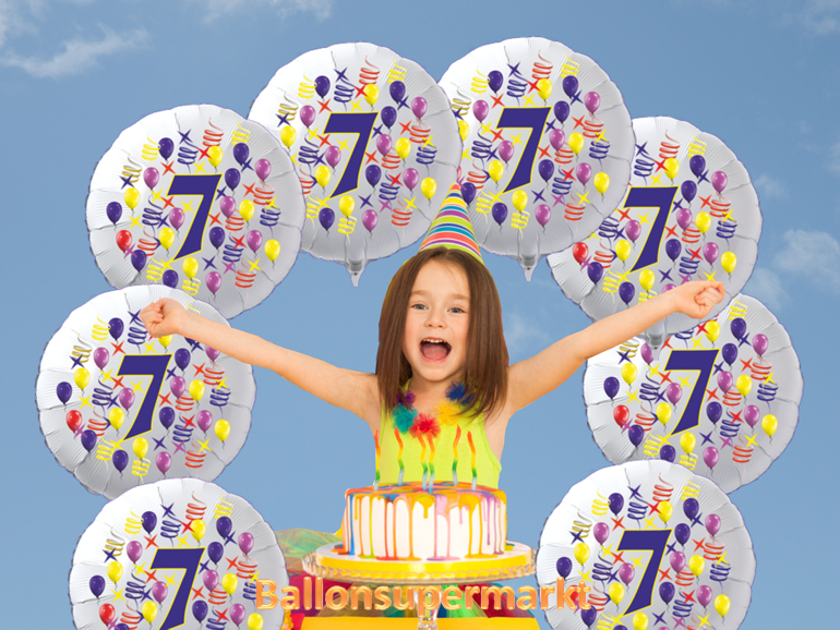 7. Kindergeburtstag mit Junior-Luftballons