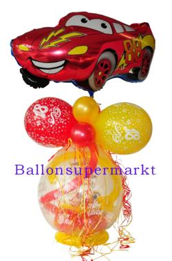 Geschenkballon mit Auto zum 18. Geburtstag
