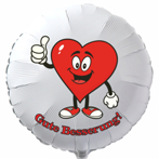 Gute Besserung Ballongrüße Heart Thumps up