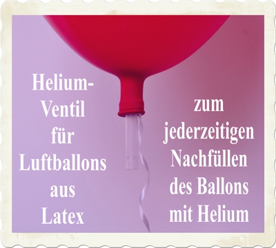 Helium Ballonverschluss-Ventil mit Ballonband