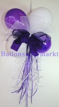 BBallondeko-Hochzeit-Luftballons-Zierschleife