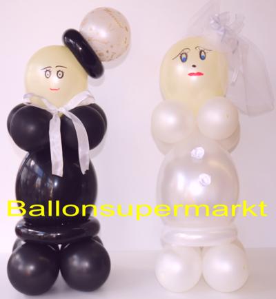 Hochzeitspaar-aus-Ballons-Dekoration-Hochzeit