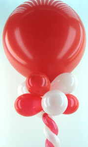 Riesenluftballon mit 12 cm Luftballons