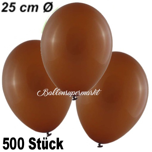 Luftballons Chocolate 25 cm zum Sonderpreis