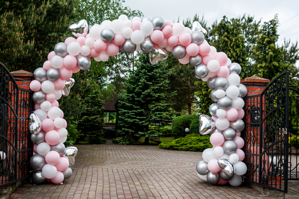 Portal Ballondekoration Hochzeit