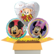 Ballons aus Folie, Bärchen und Mickey und Minnie