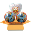 Ballons aus Folie, Bärchen und Minions