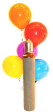 Ballons Helium Set Midi, glänzende Ballons mit Heliumflasche und Fixverschlüssen mit Ballonbändern