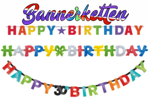 Bannerketten zum Geburtstag