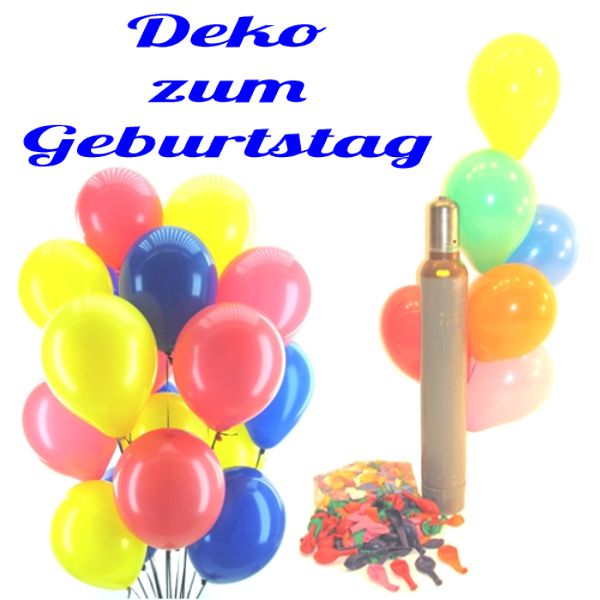 Deko zum Geburtstag Luftballons mit Helium
