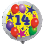 Folienballon Geburtstag Zahl 14