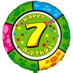 Folienballon Geburtstag Zahl 7