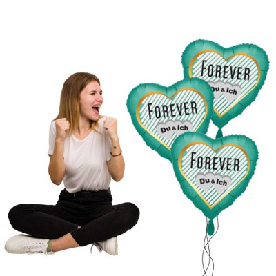 Forever Du & Ich Heliumballons als Geschenk der Liebe zum Valentinstag