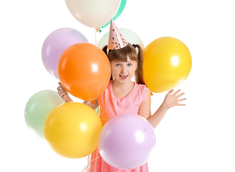Freude bereiten, Kinder glücklich machen mit Luftballons