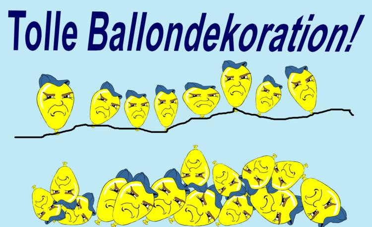 Tolle Ballondekoration